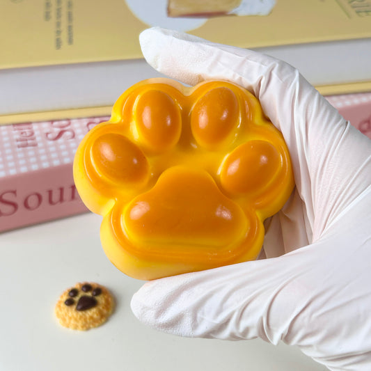 Caramel Cat Paw Squishy Toy