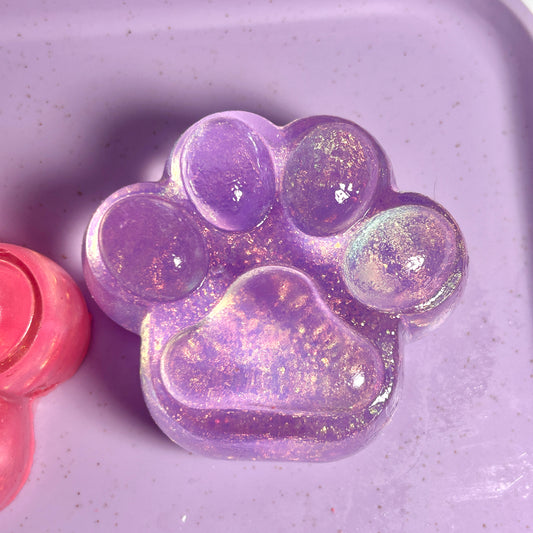 Glitter Cat Paw Squishy Toy