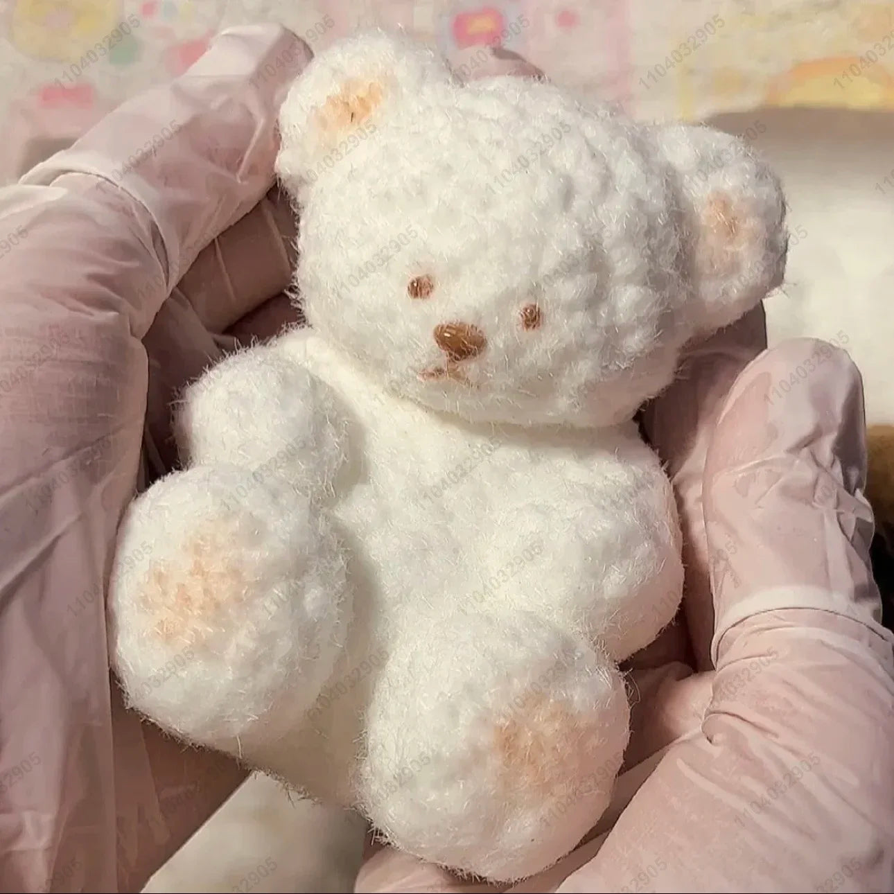 White Teddy Bear Squishy Toy bibisquishy