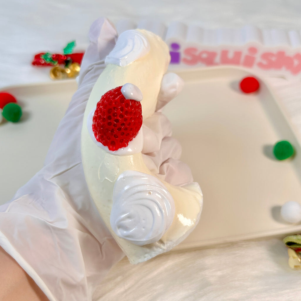 Christmas Santa Cake Roll Squishy Toy