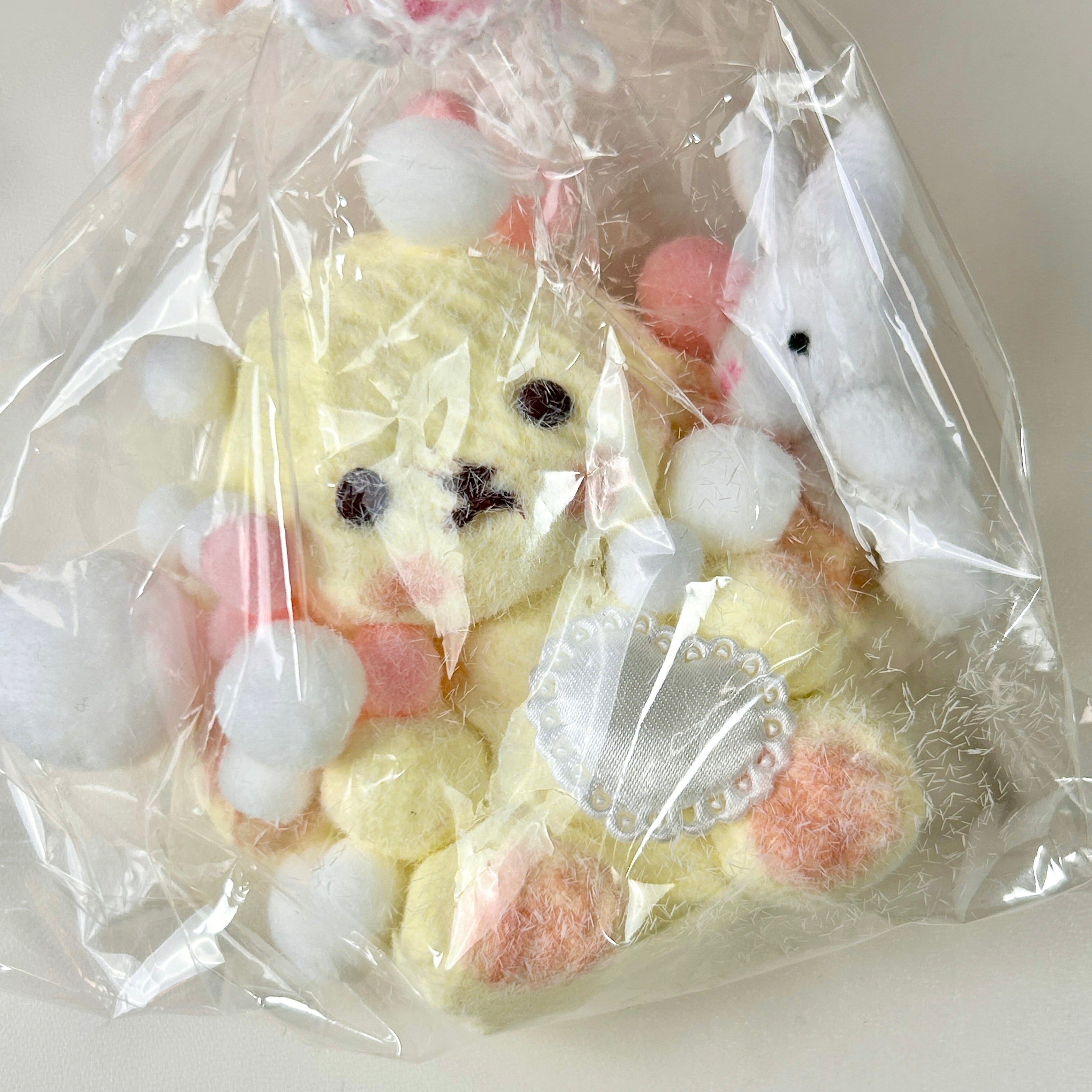 Fluffy Bunny with Droopy Ears Squishy Toy