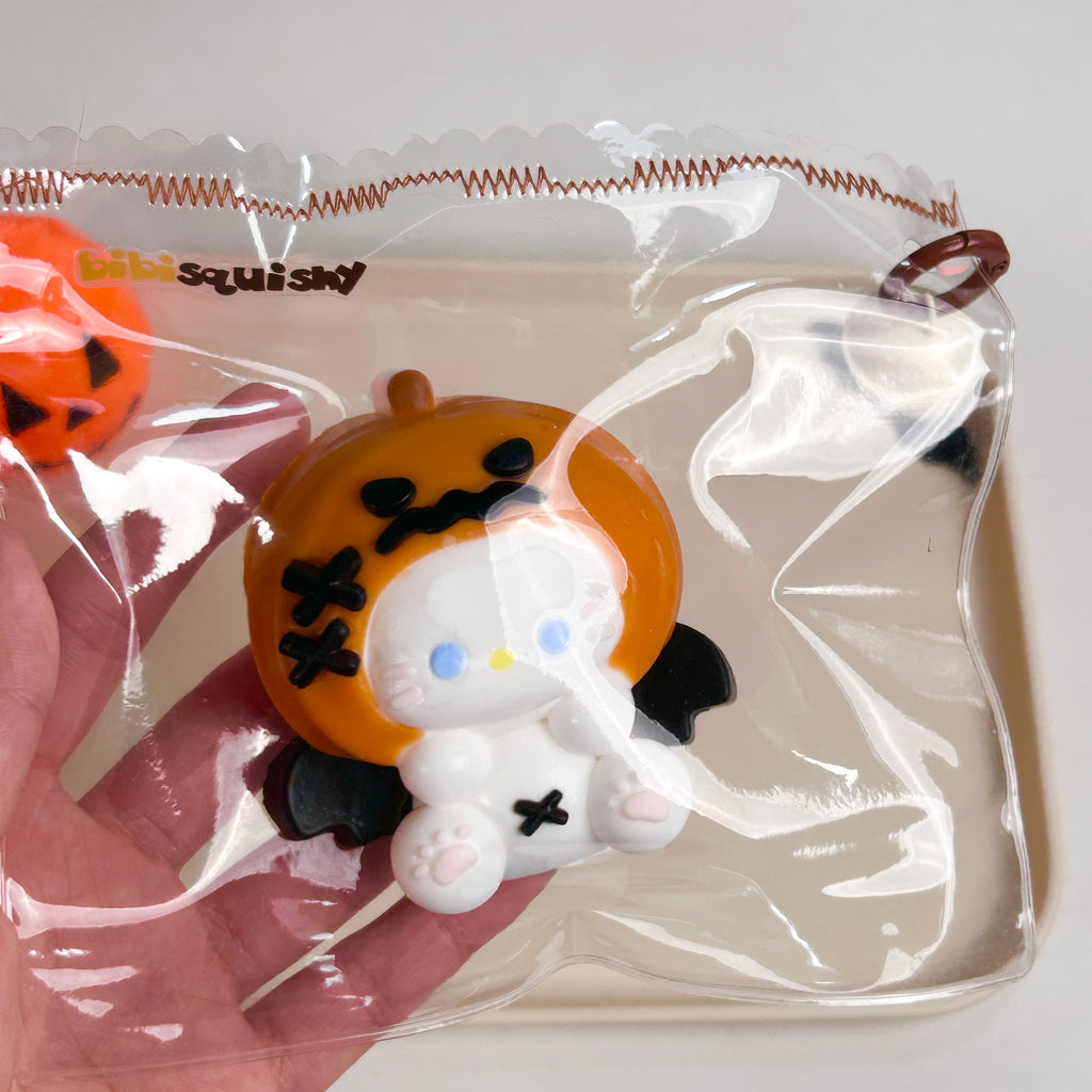 Halloween Pumpkin Kitty Squishy Toy
