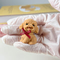 Mini chien en peluche tout mou