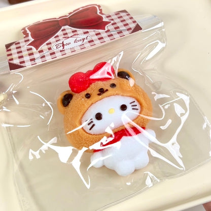 Bear Cap Kitty Squishy Toy