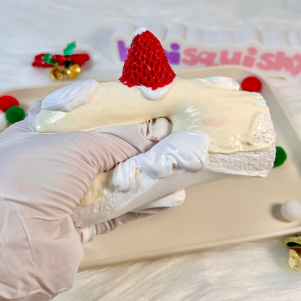 Christmas Santa Cake Roll Squishy Toy