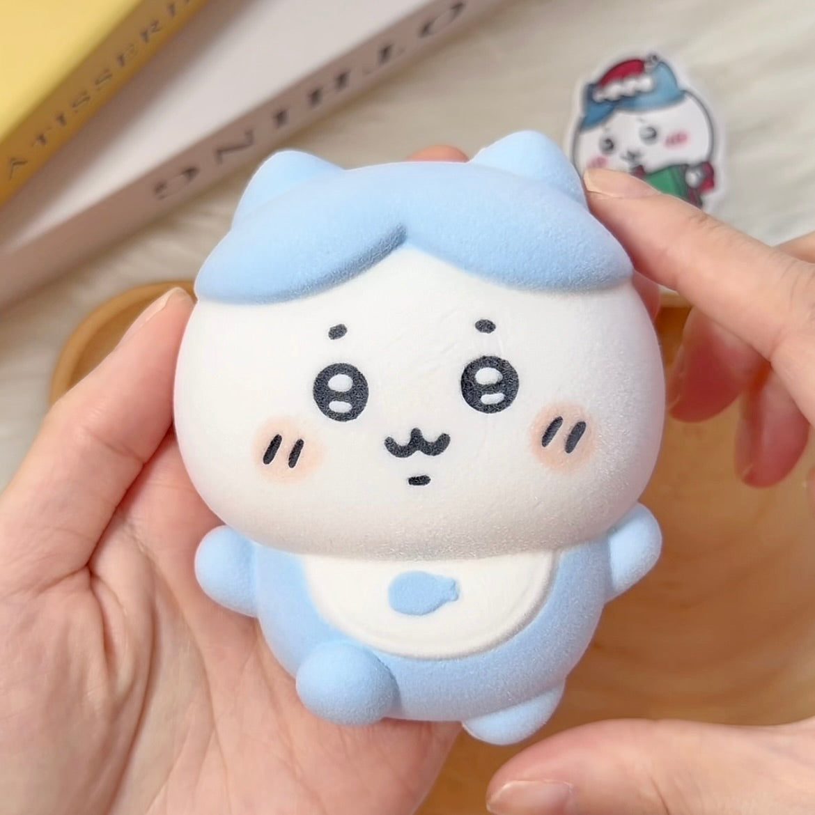 Chiikawa in a bib Squishy Tou