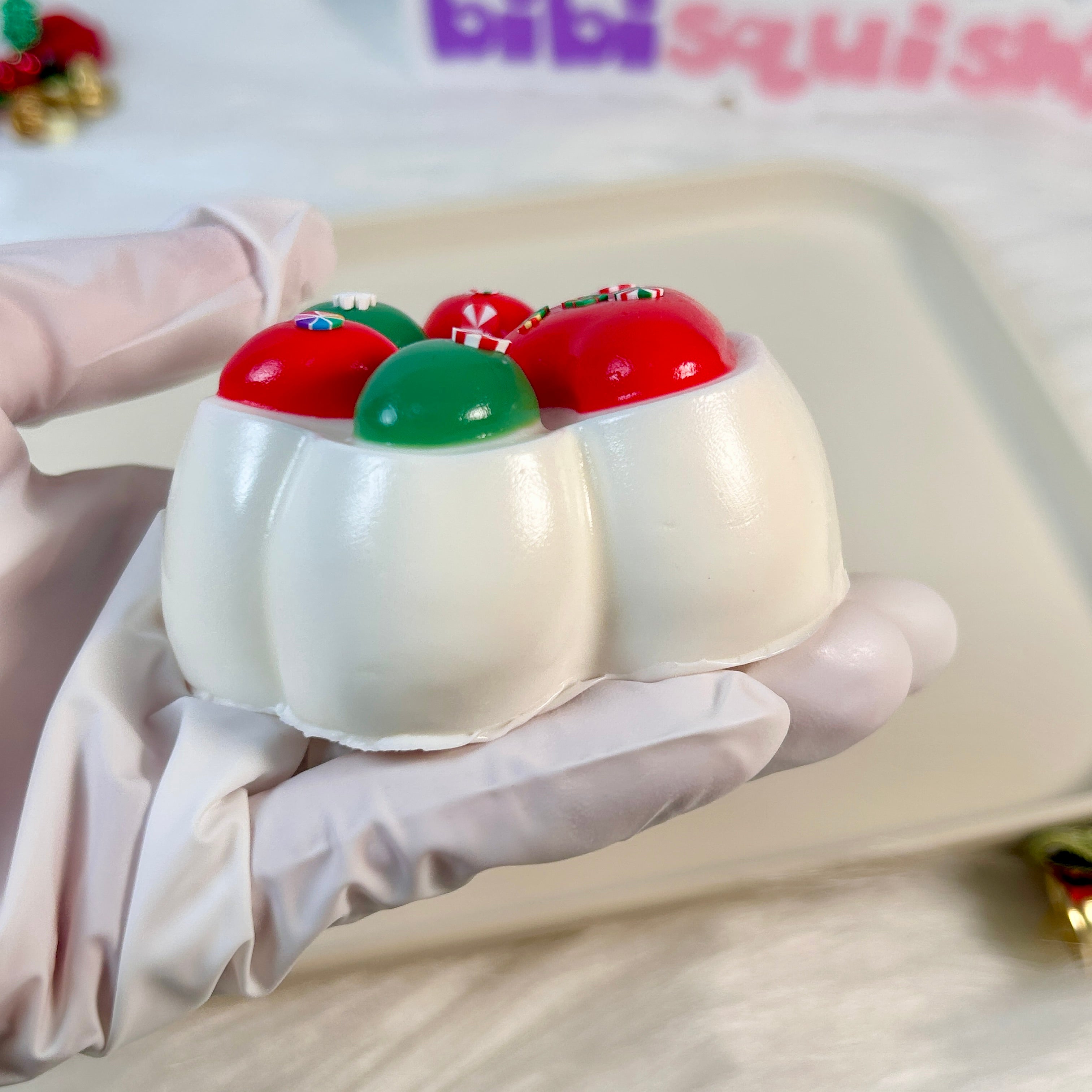 Christmas Cat Paw Squishy Toy