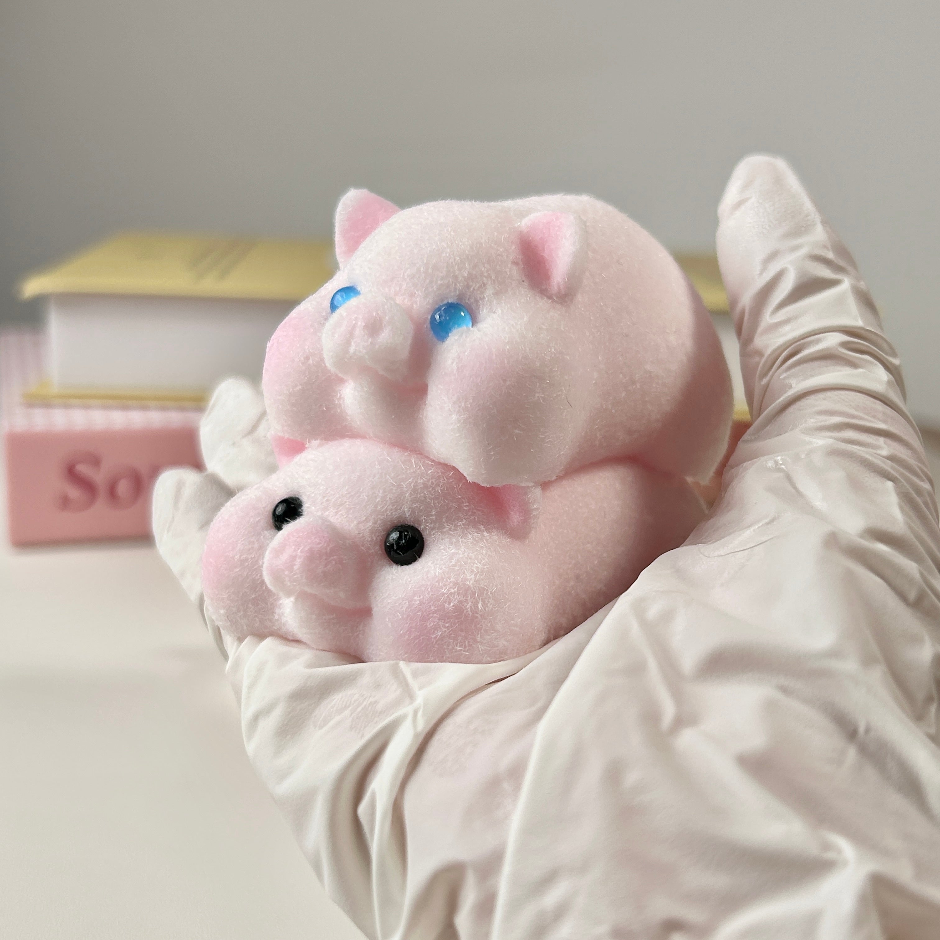 Fluffy Piggy Squishy Toy