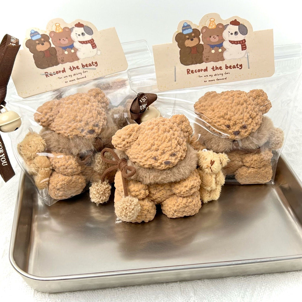 Fuzzy Scarf Teddy Bear Squishy Toy