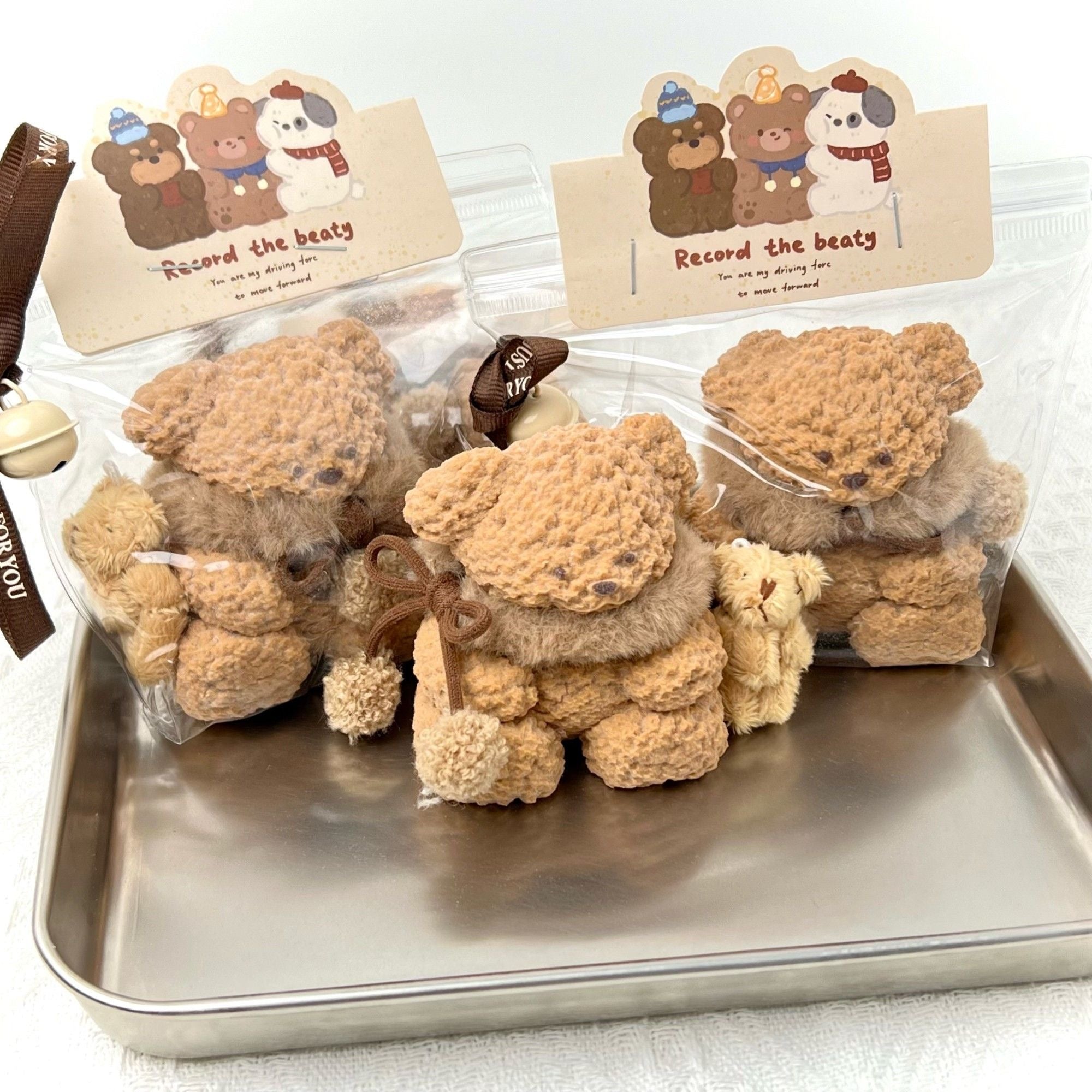 Fuzzy Scarf Teddy Bear Squishy Toy