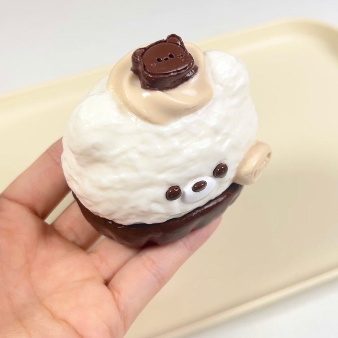 Bear Cupcake Squishy Toy