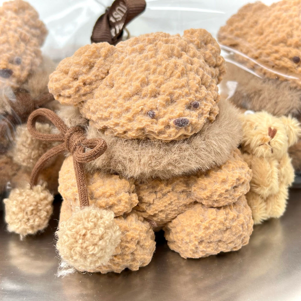 Fuzzy Scarf Teddy Bear Squishy Toy