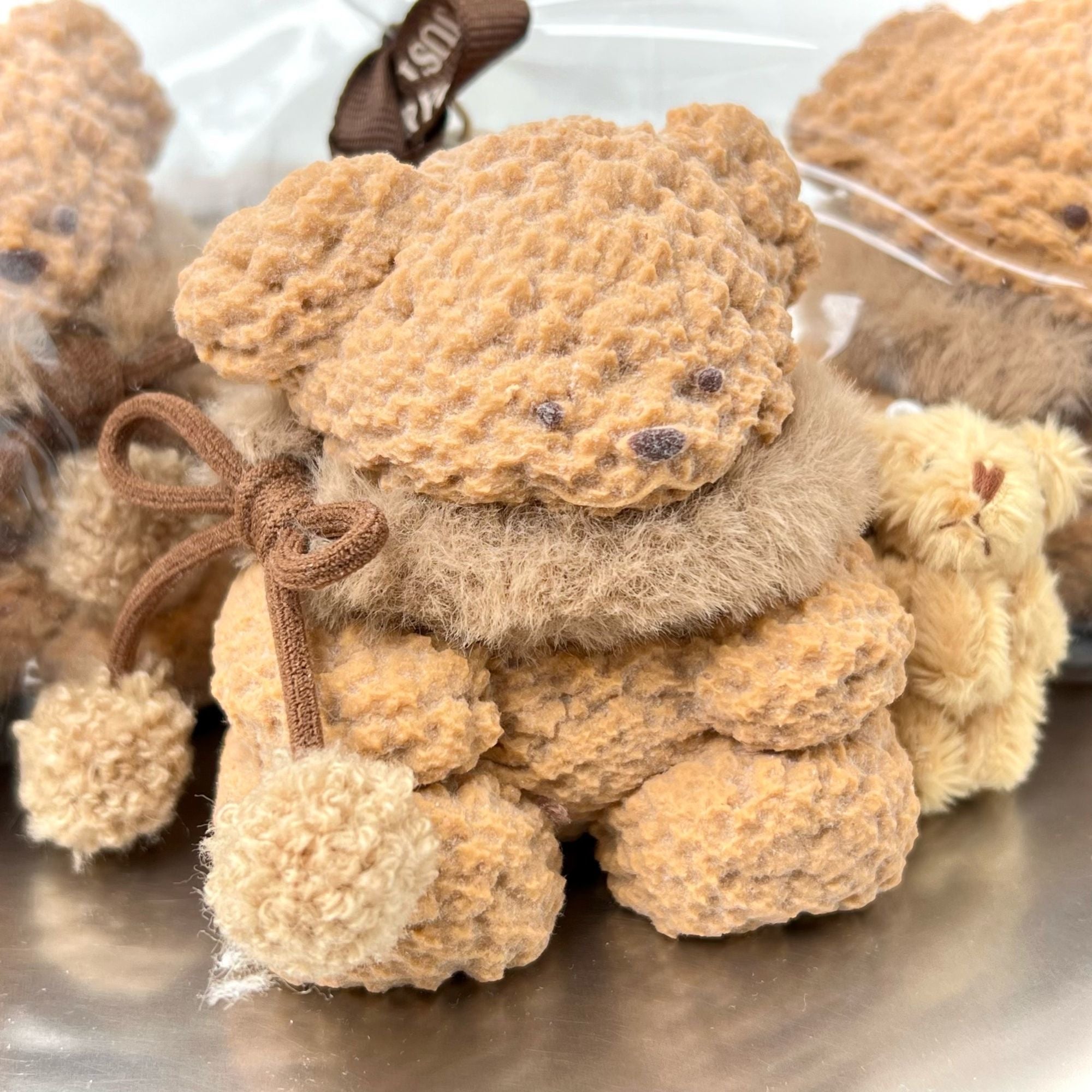 Fuzzy Scarf Teddy Bear Squishy Toy