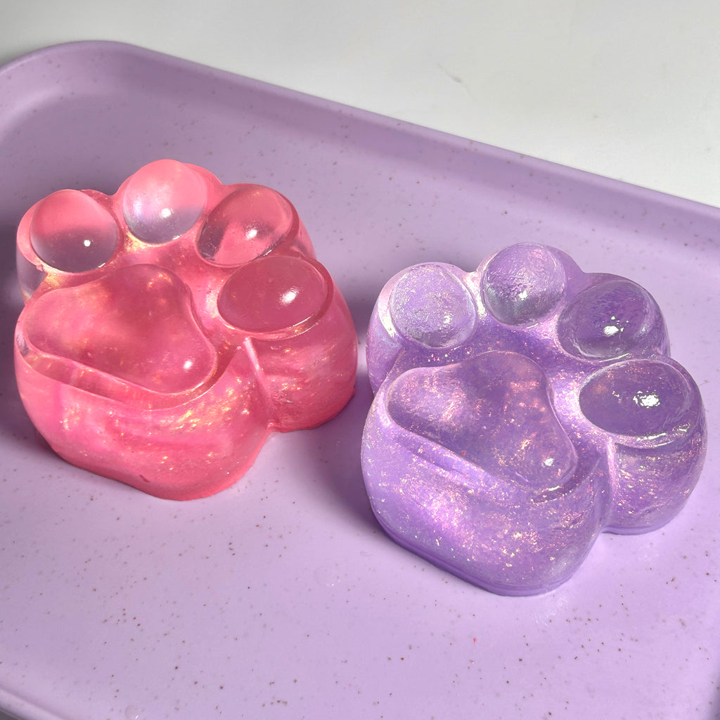 Glitter Cat Paw Squishy Toy