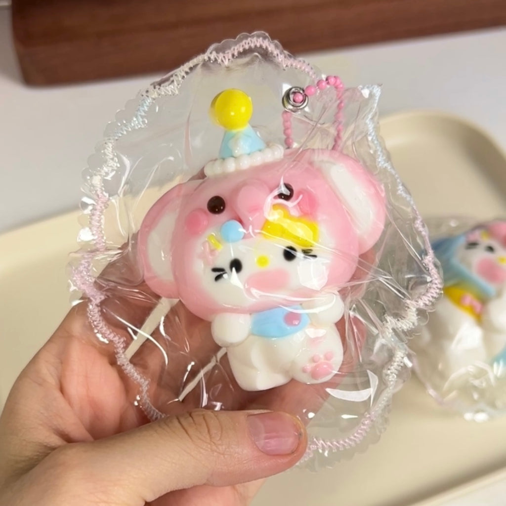 Kitten in a Nightcap Squishy Toy