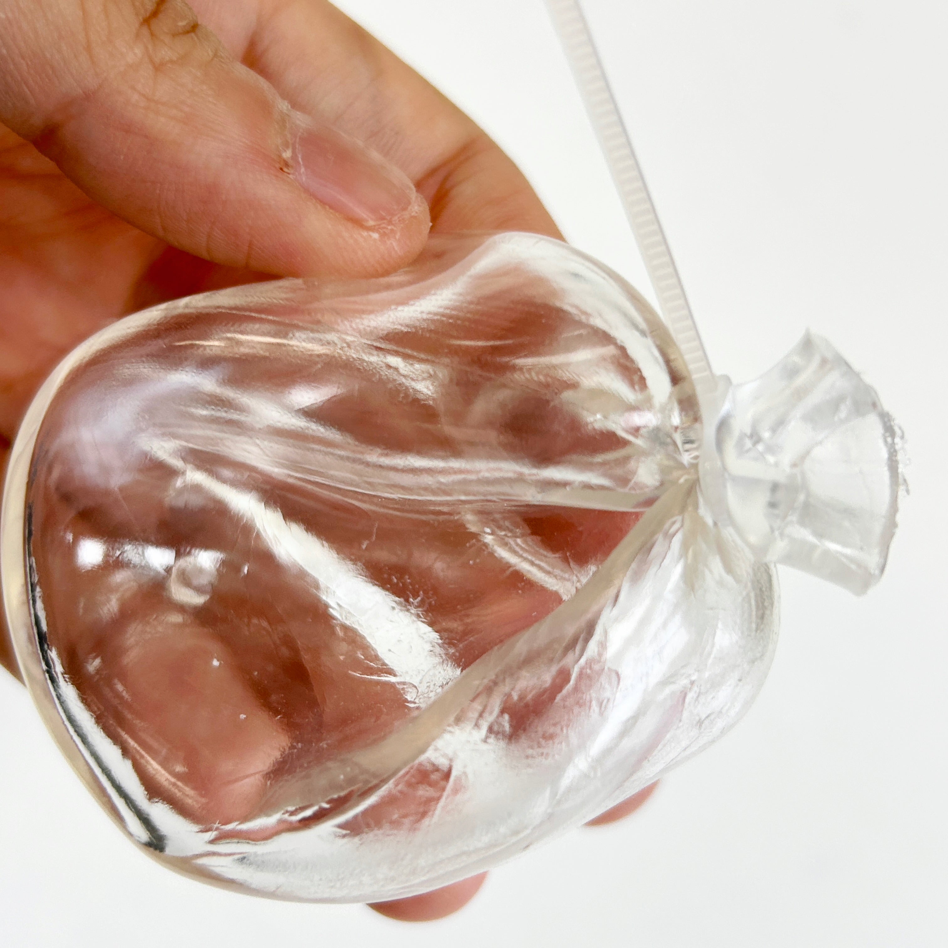 6cm Transparent Round Squishy Skin + Zip Tie