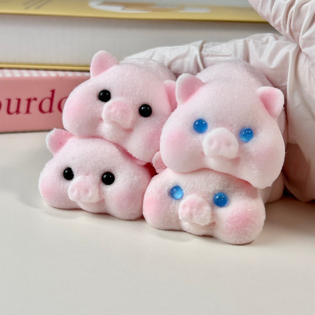 Fluffy Piggy Squishy Toy