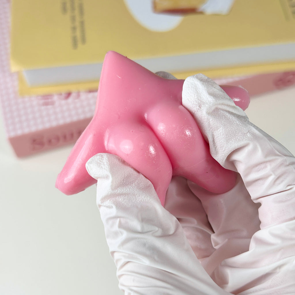 Pinky Star Fish with Cute Butt Squishy Toy