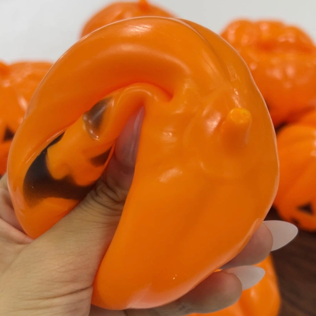 Spooky Pumpkin Squishy (Vaseline Filled) 🎃