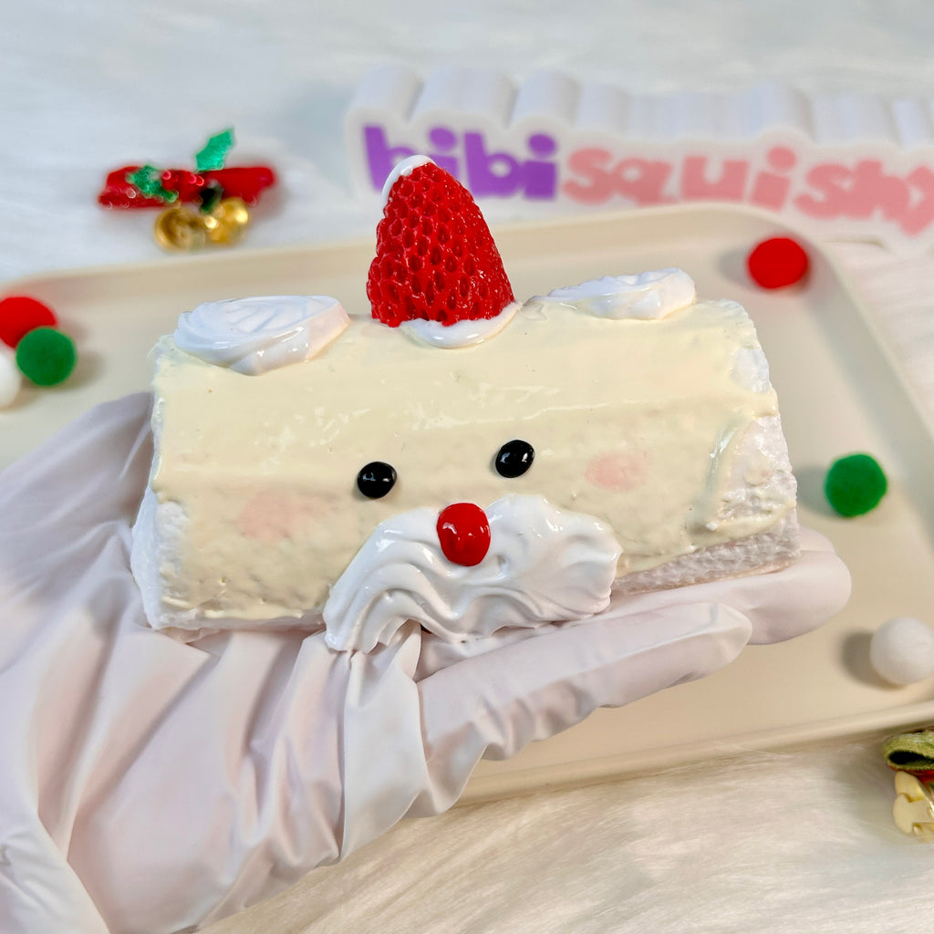 Christmas Santa Cake Roll Squishy Toy
