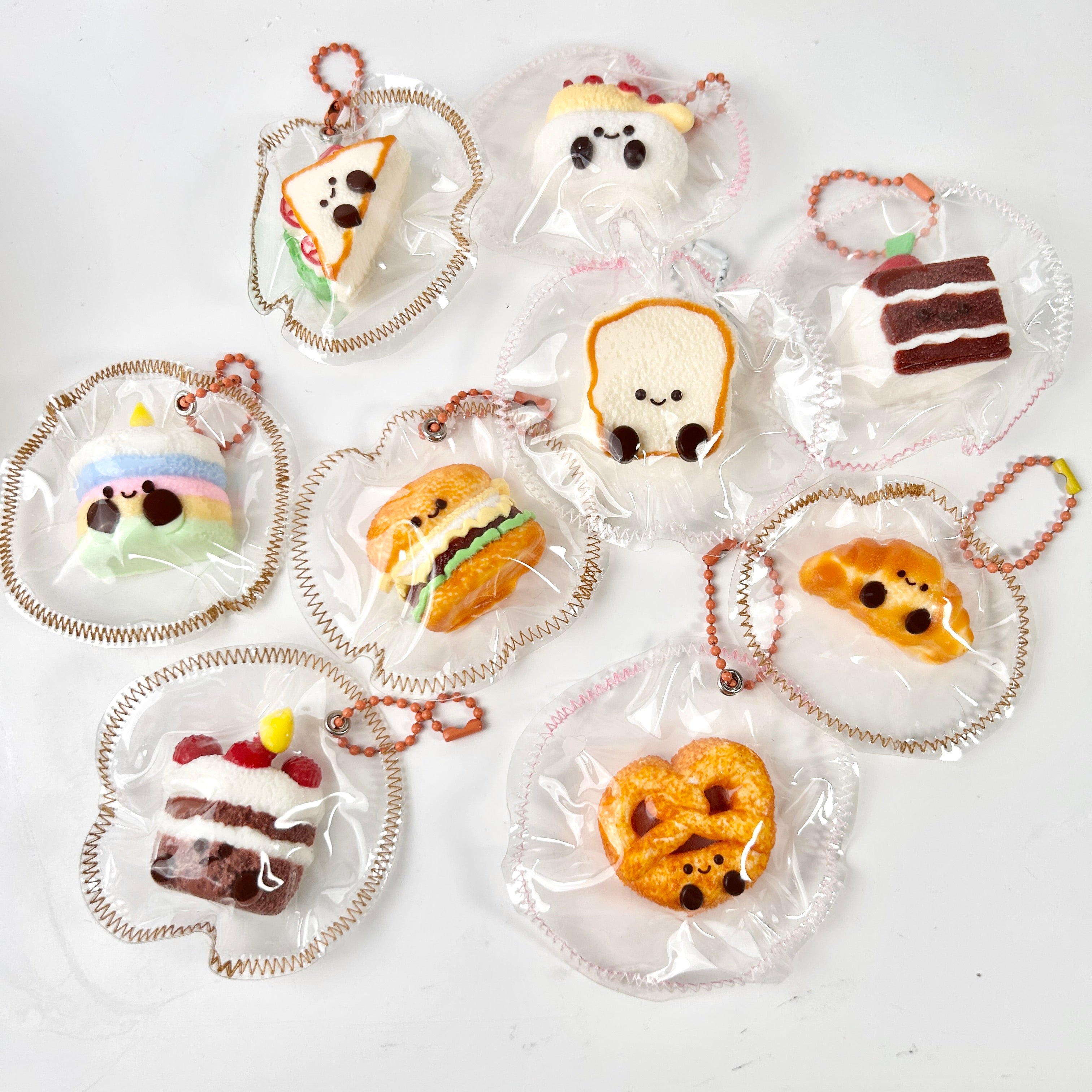 Mini Food Squishy Keychain
