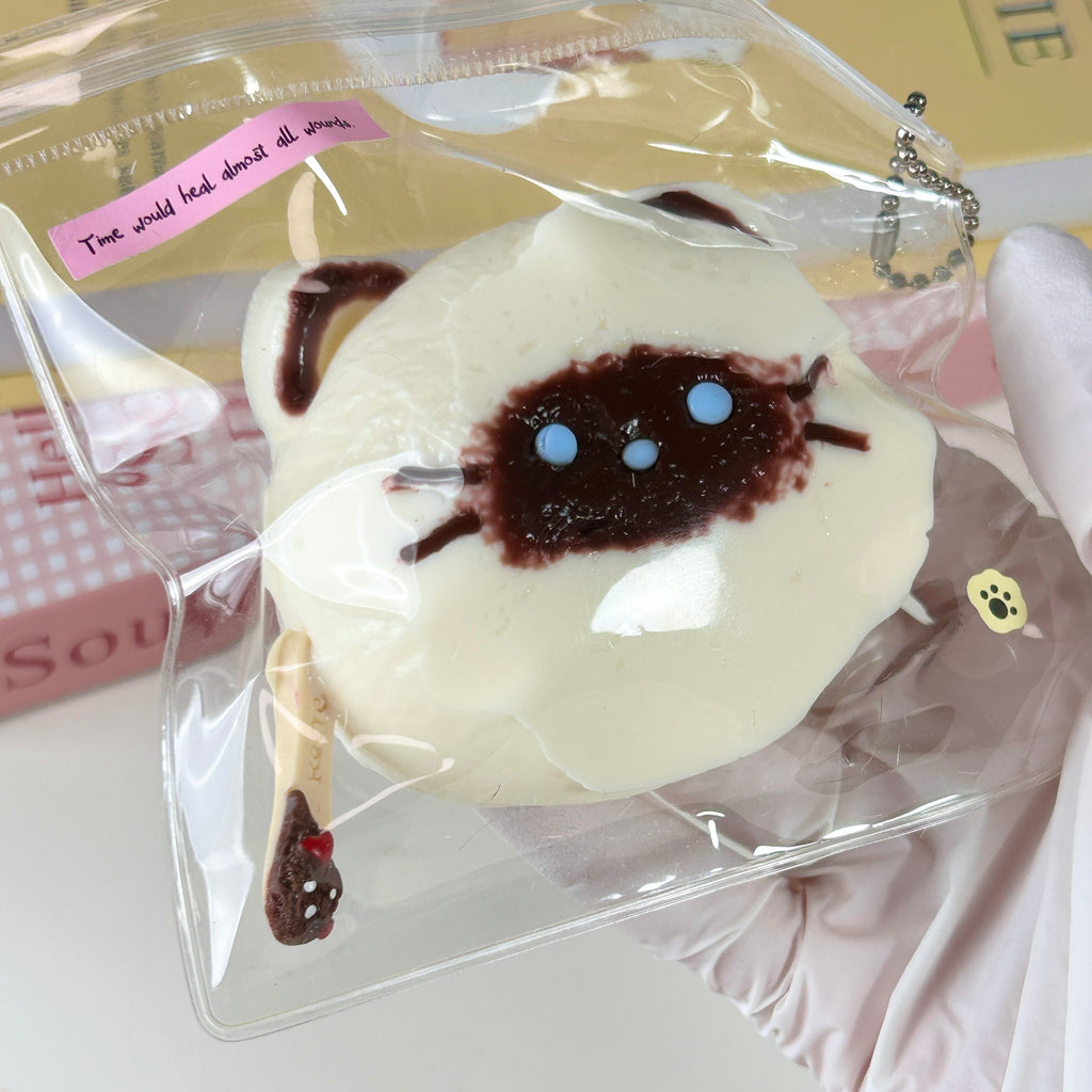 Siamese Cat Head Squishy Toy