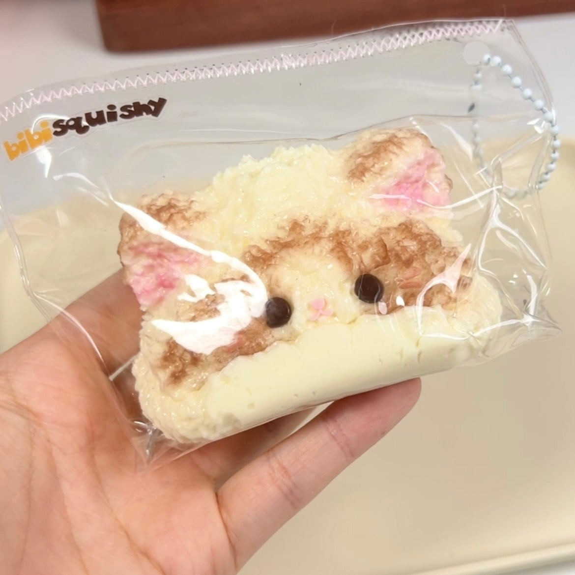 Fluffy Cat Hat Squishy Toy