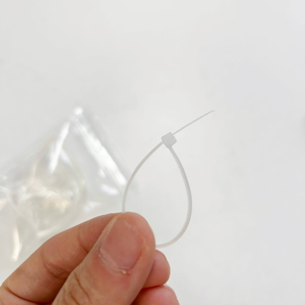 6cm Transparent Round Squishy Skin + Zip Tie