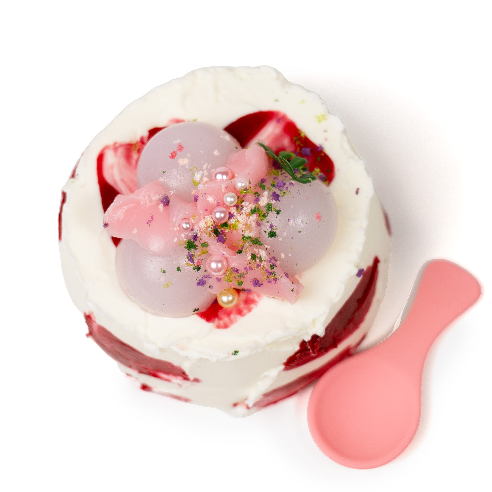 Lychee Peach Cake Squishy Toy