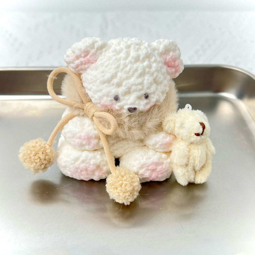 Fuzzy Scarf Teddy Bear Squishy Toy