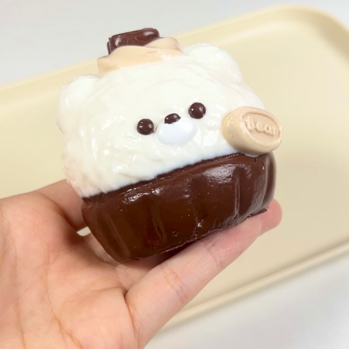 Bear Cupcake Squishy Toy