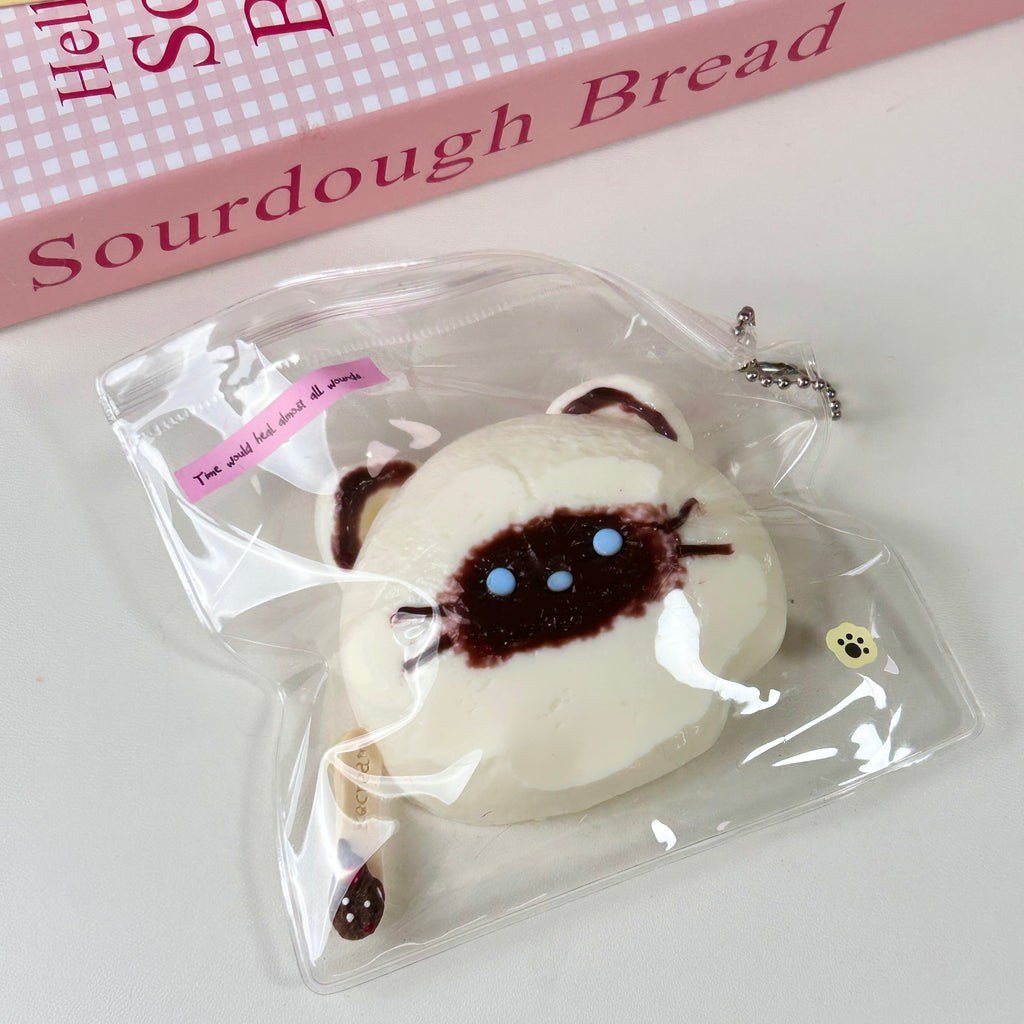 Siamese Cat Head Squishy Toy