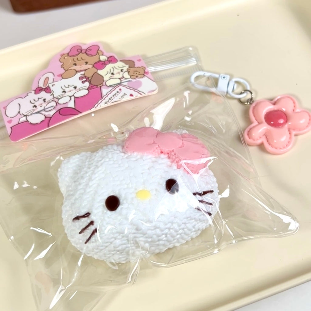 Knitted Cat Head Squishy Toy