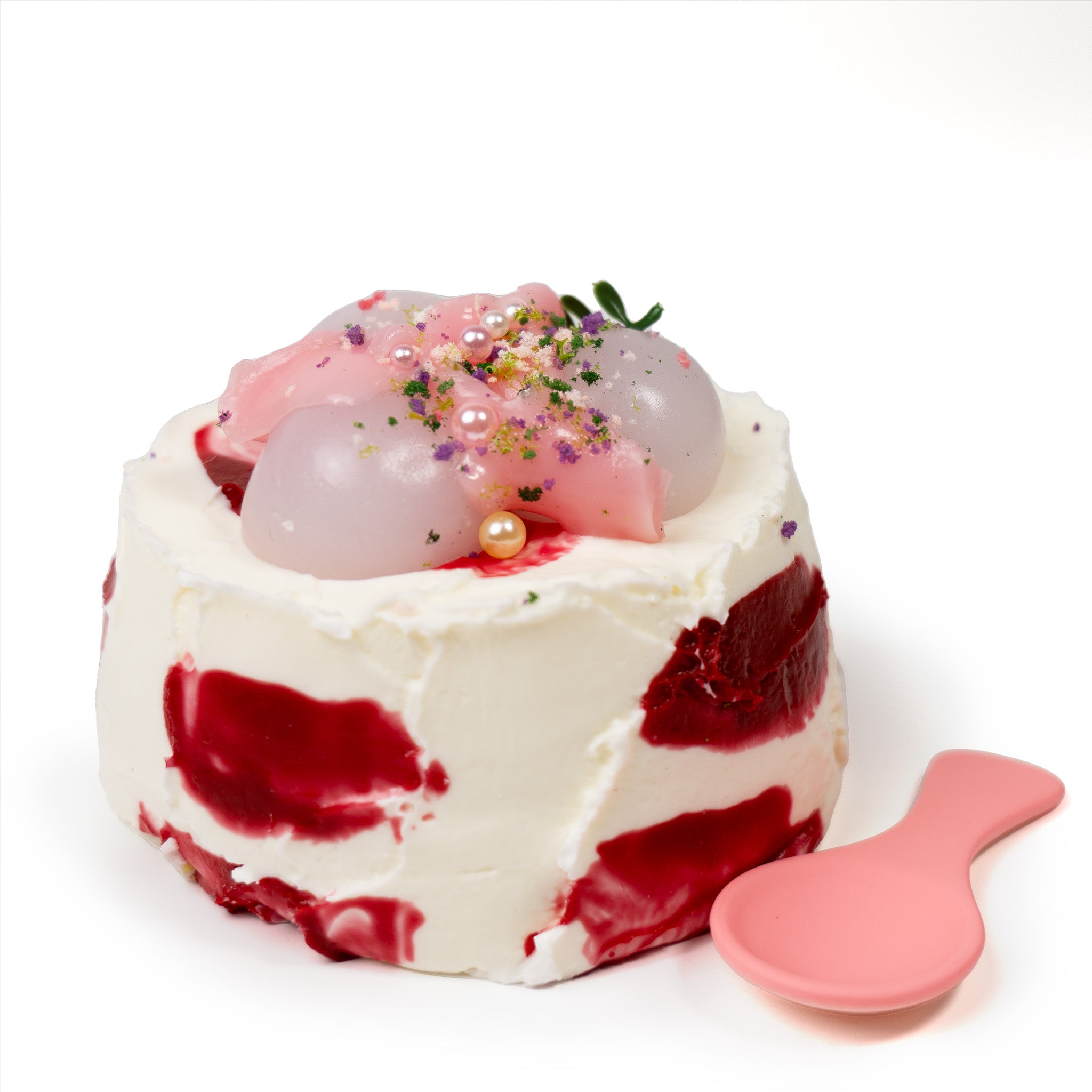 Lychee Peach Cake Squishy Toy