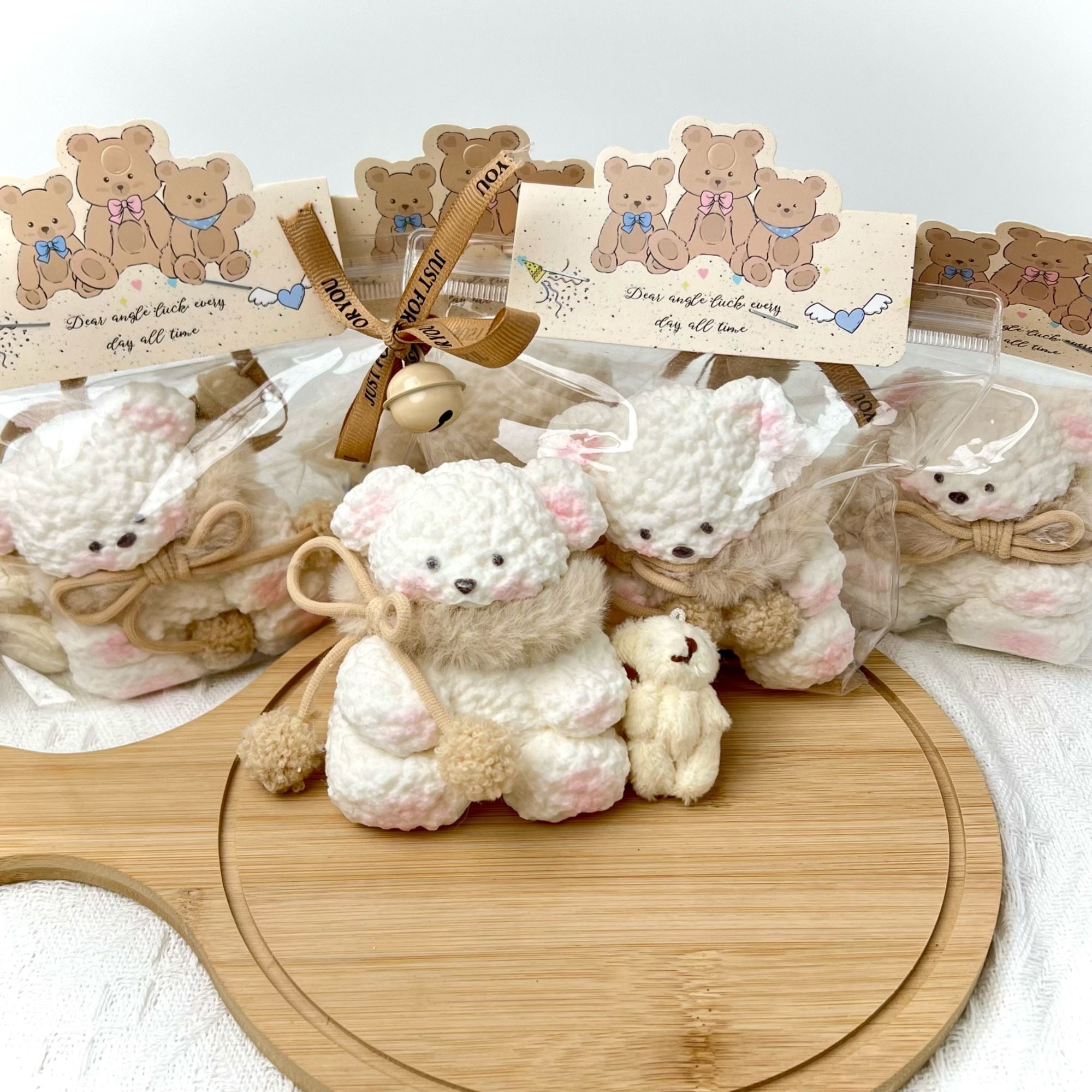 Fuzzy Scarf Teddy Bear Squishy Toy