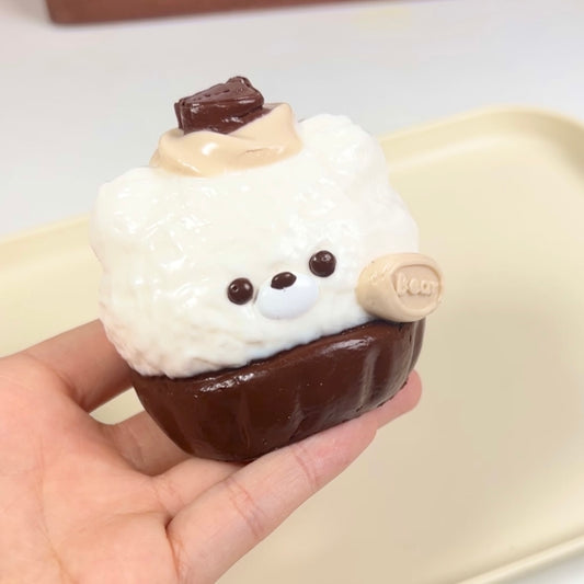 Bear Cupcake Squishy Toy