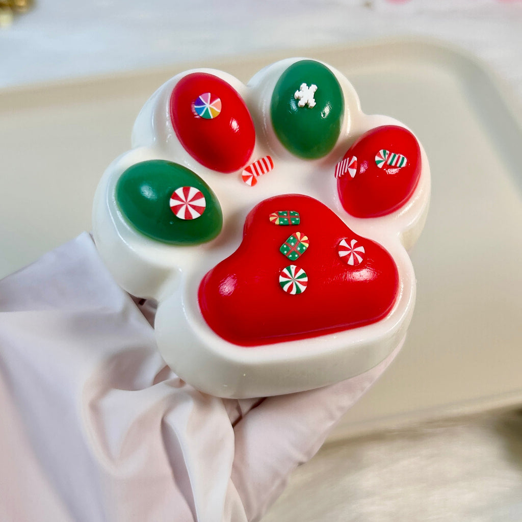 Christmas Cat Paw Squishy Toy