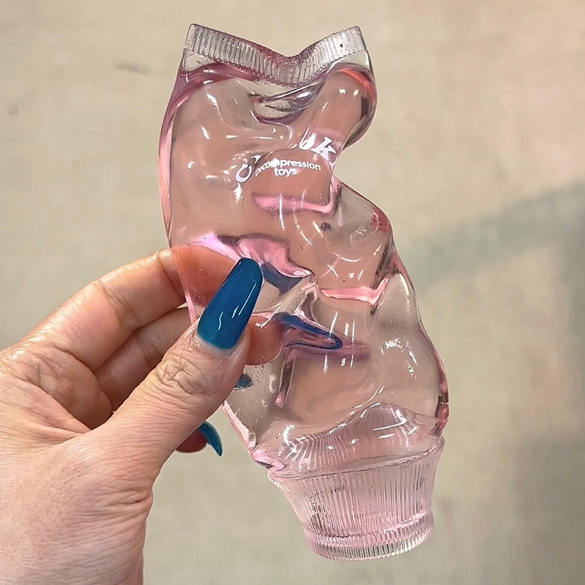 Clear Toothpaste Tube Stress Ball