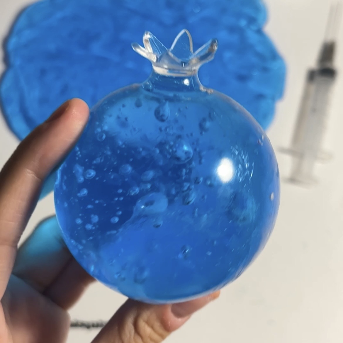 Crystal Clear Blueberry Squishy