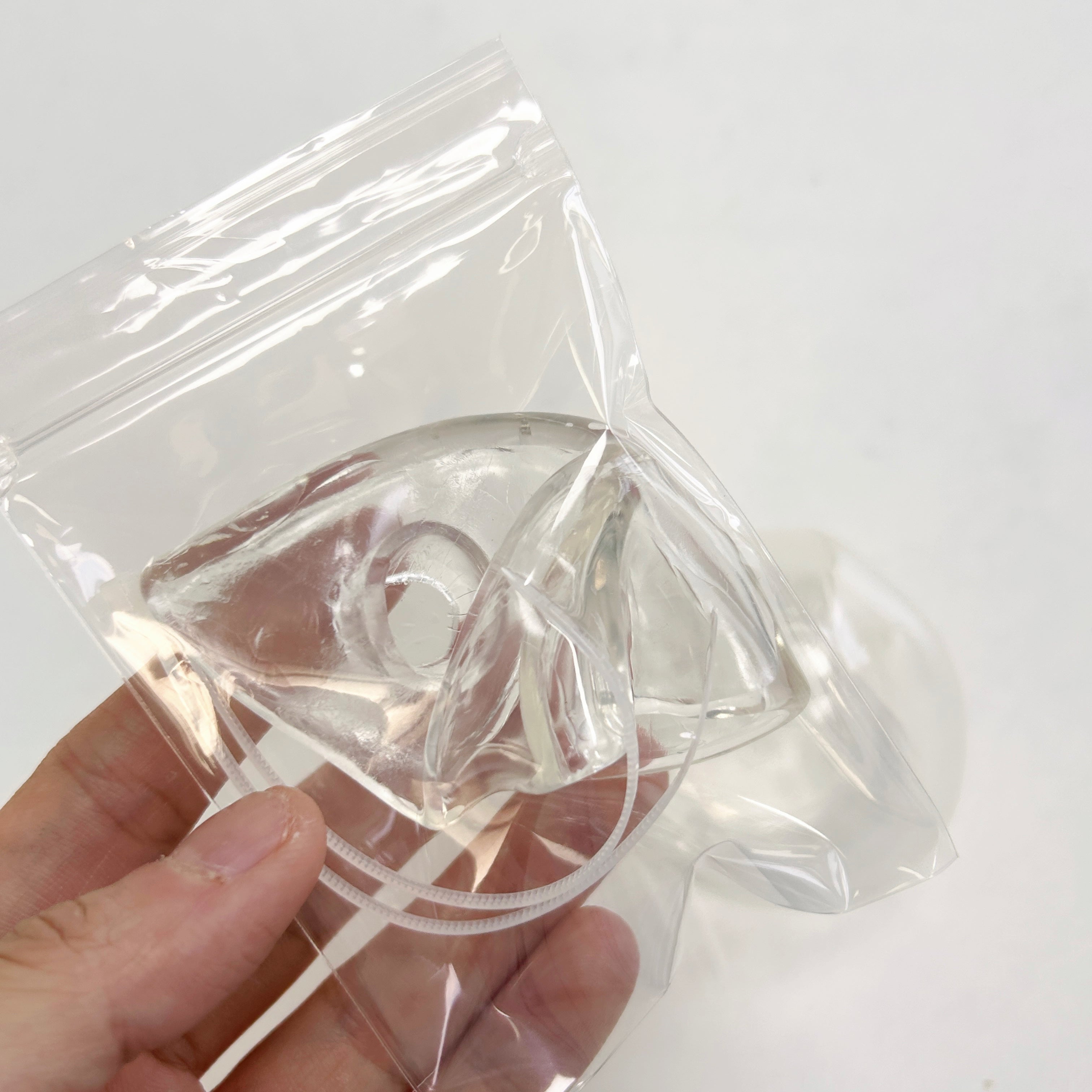 6cm Transparent Round Squishy Skin + Zip Tie