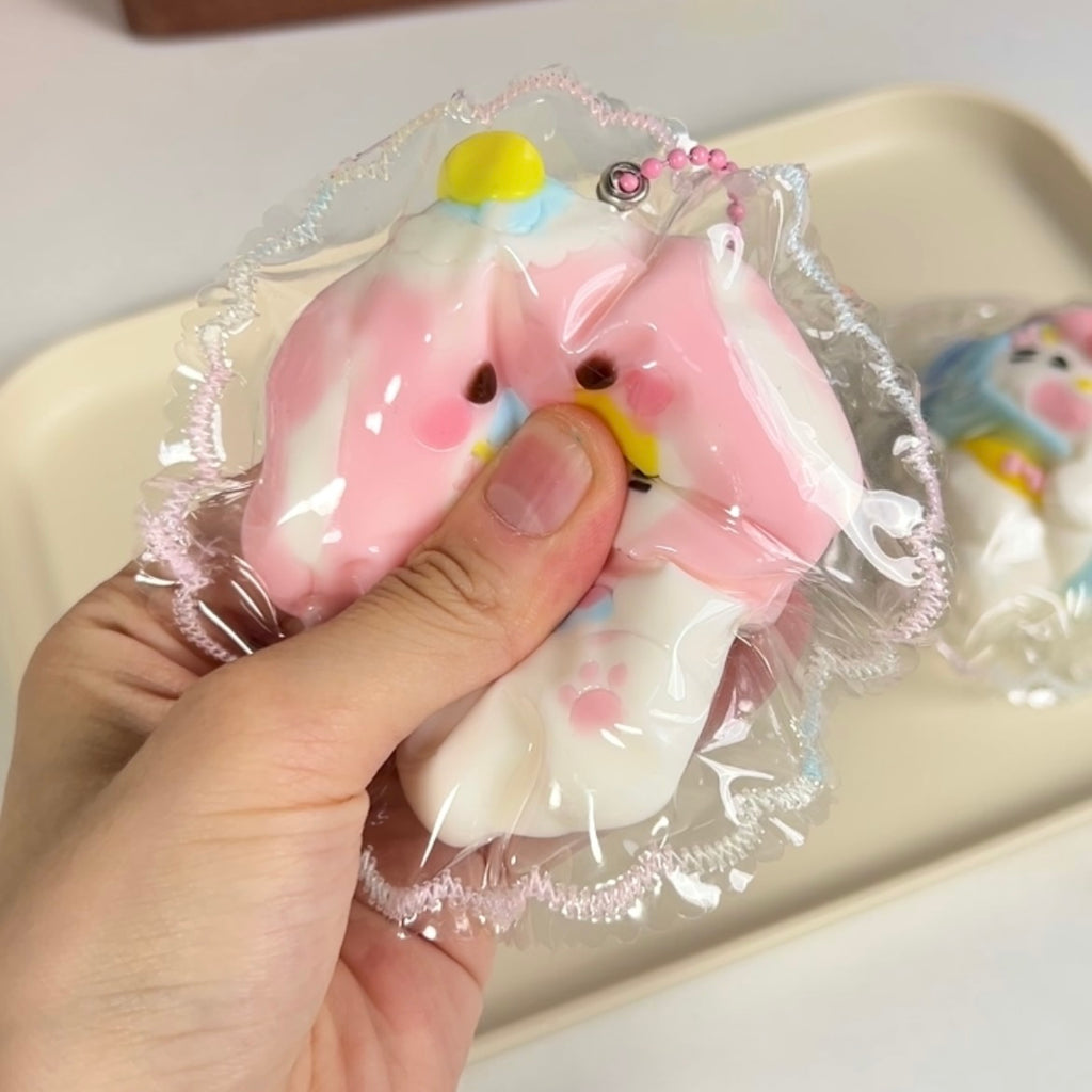 Kitten in a Nightcap Squishy Toy