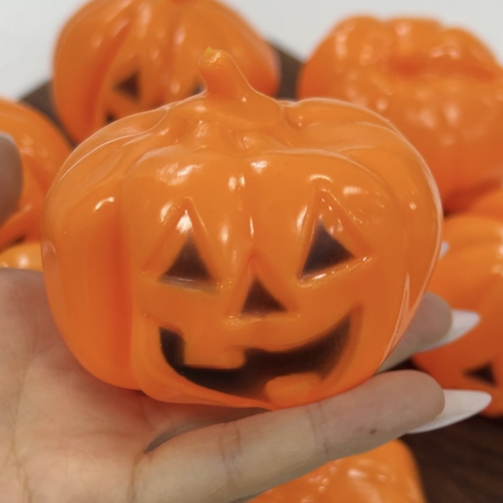 Spooky Pumpkin Squishy (Vaseline Filled) 🎃