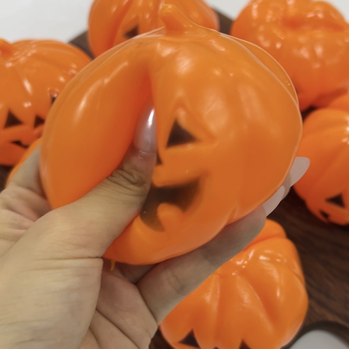 Spooky Pumpkin Squishy (Vaseline Filled) 🎃