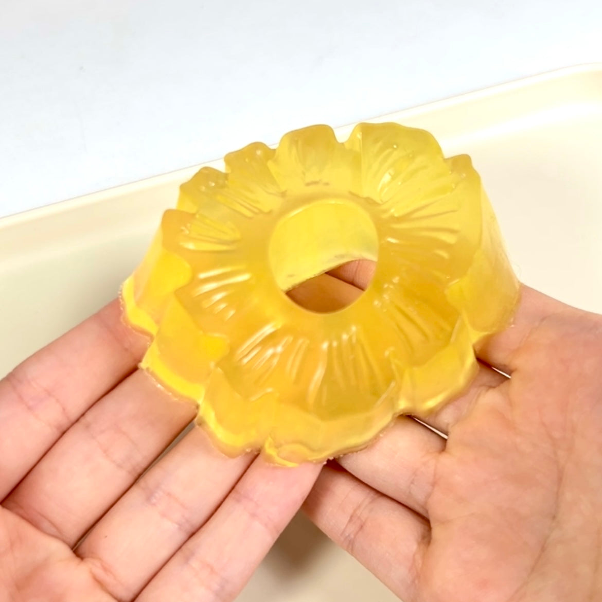 Jelly Pineapple Slice Squishy Toy