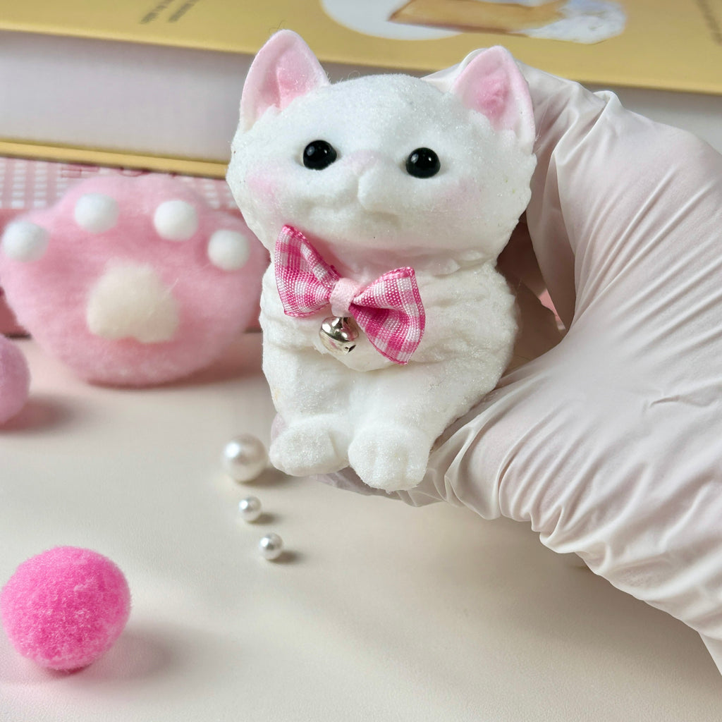 Pretty White Cat Squishy Toy