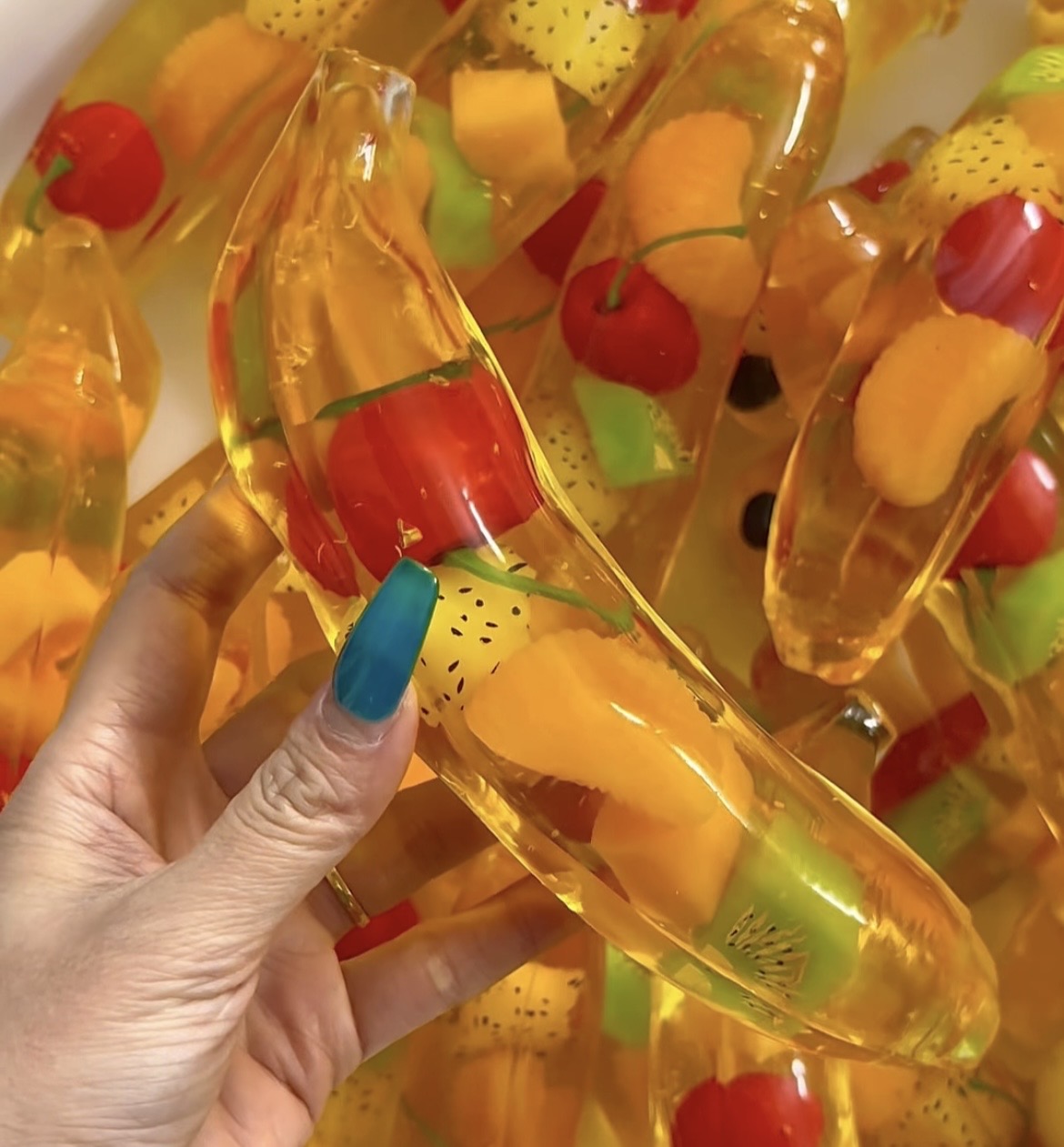 Tropical Jelly Fruit Banana Stress Ball