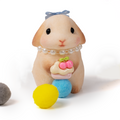 Beauty Bunny with Pearl Necklace