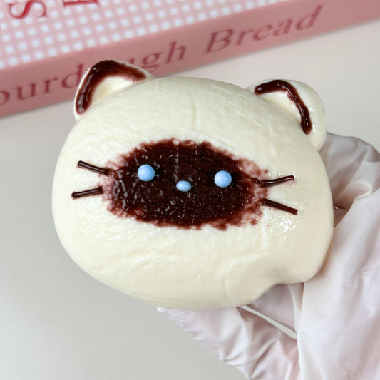 Siamese Cat Head Squishy Toy