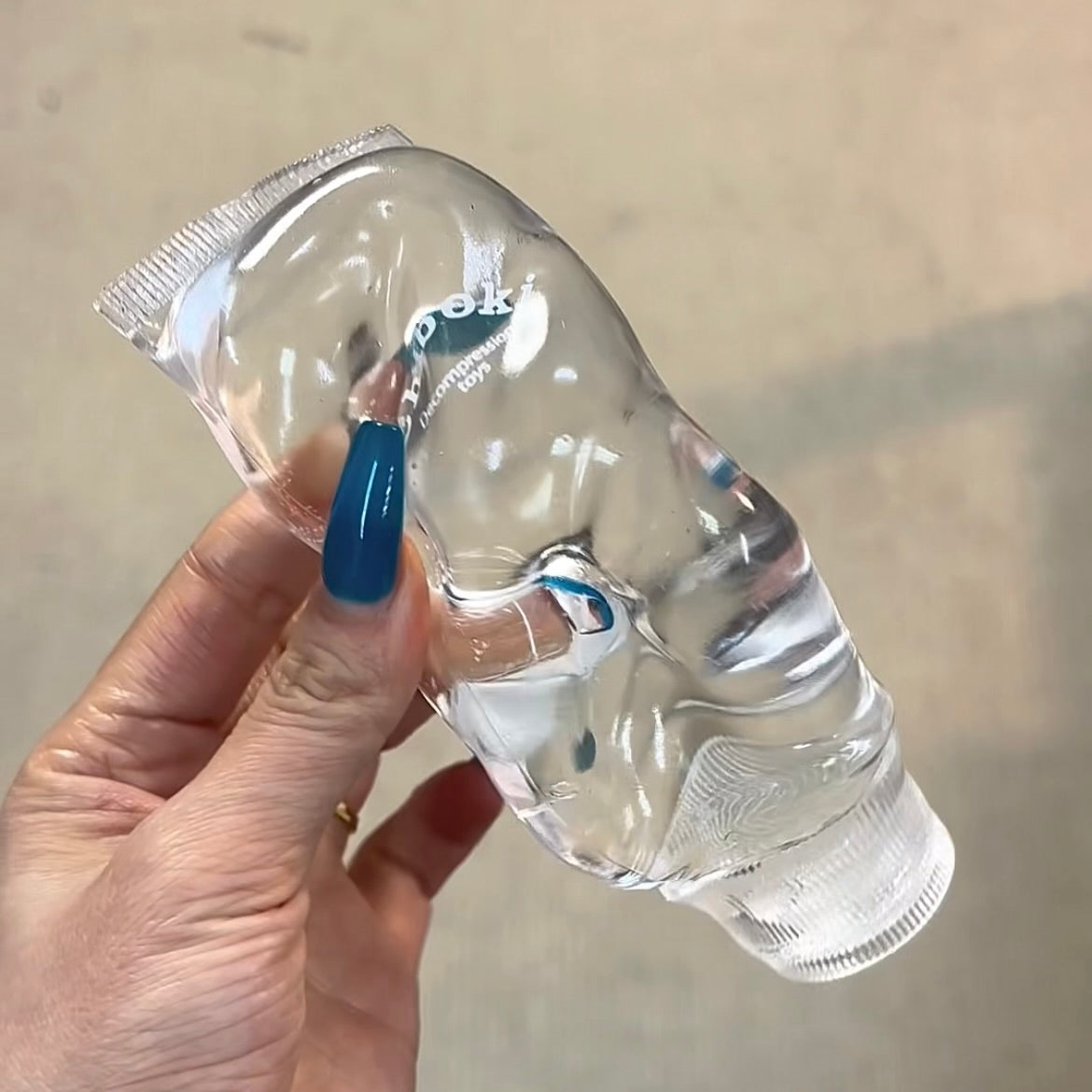 Clear Toothpaste Tube Stress Ball