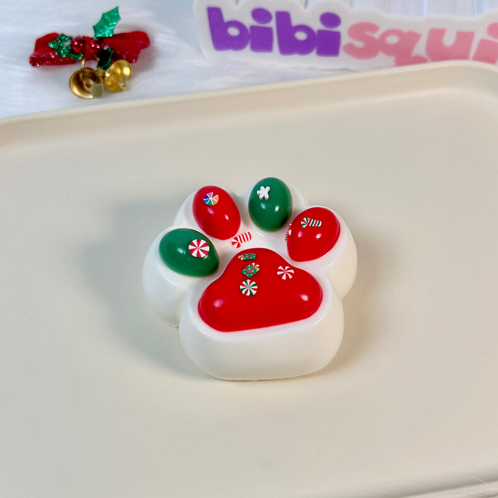 Christmas Cat Paw Squishy Toy